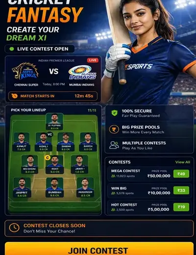 Betodd (bet odd) fantasy cricket & matchday visual 3